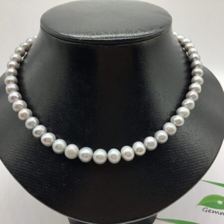 Chuỗi ngọc trai 8-9mm hạt tròn hơi ovan T18.012