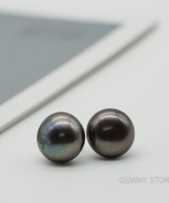 Bông tai ngọc trai đen nụ to đại T19.194