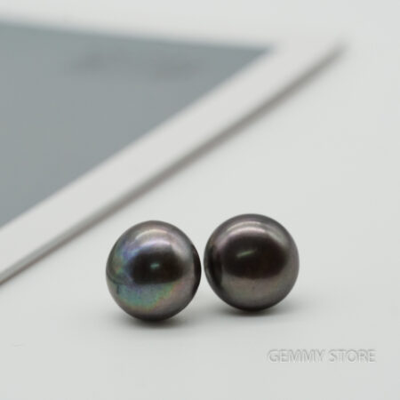 Bông tai ngọc trai đen nụ to đại T19.194