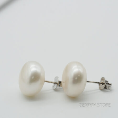 Bông tai ngọc trai trắng nụ to đại T19.194