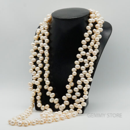 Chuỗi ngọc trai 3 tầng hạt so le cá tính T19.301