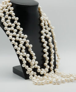 Chuỗi ngọc trai 3 tầng hạt so le cá tính T19.301