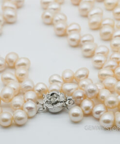 Chuỗi ngọc trai 3 tầng hạt so le cá tính T19.301