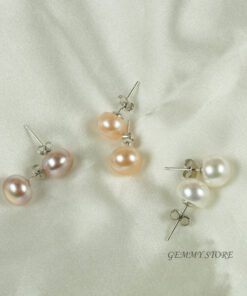 BÔNG TAI NỤ NGỌC TRAI 9MM T20.027