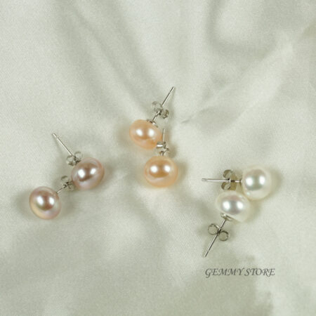 BÔNG TAI NỤ NGỌC TRAI 9MM T20.027