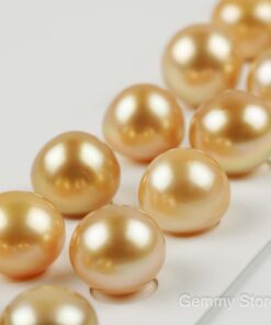 Hạt lẻ ngọc trai biển southsea vàng size lớn 14mm TL032
