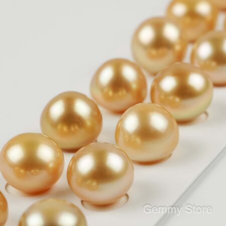 Hạt lẻ ngọc trai biển southsea vàng size lớn 14mm TL032