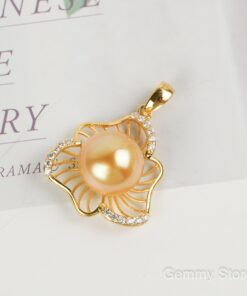 Mặt dây vàng gắn ngọc trai biển southsea size to 15mm  GS1070.50