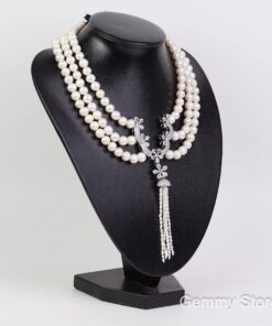 vòng ngọc trai mặc áo dài