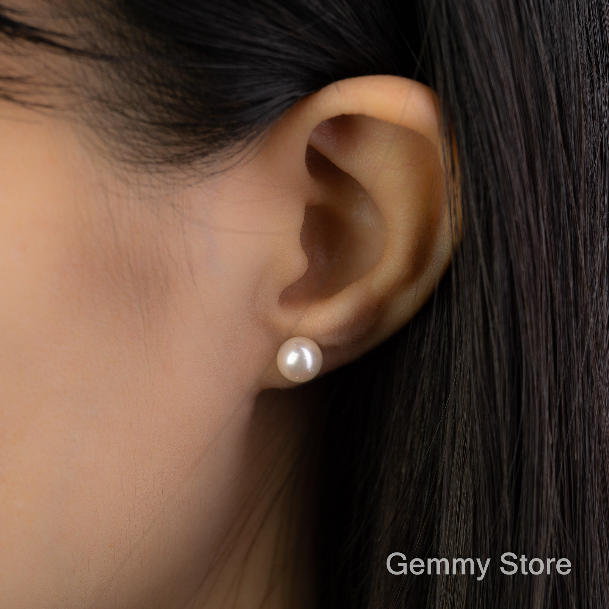 Genuine pearl hook earrings long hook  Andaph Fashion Sweden