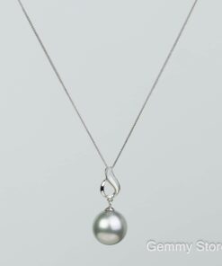 Mặt dây ngọc trai tahiti vàng trắng 18k WS0088.97