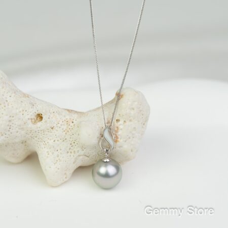 Mặt dây ngọc trai tahiti vàng trắng 18k WS0088.97