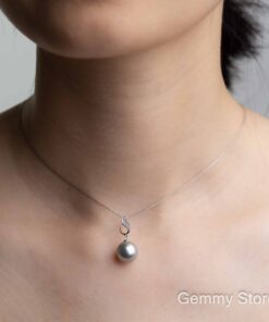 Mặt dây ngọc trai tahiti vàng trắng 18k WS0088.97