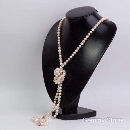 Chuỗi Ngọc Trai Dài Pha Màu T23.180