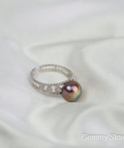 Nhẫn bạc ngọc trai đá lấp lánh T23.198| Gemmy Store