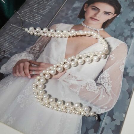 Chuỗi Ngọc Trai Đan Hoa Kiểu Choker T24035