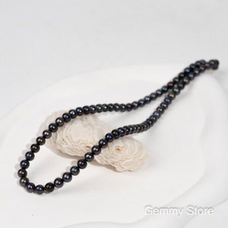 Chuỗi Tròn Ngọc Trai Đen Nước Ngọt 6Mm T24042