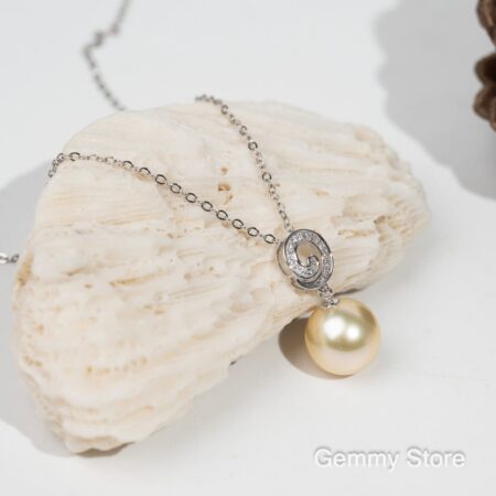 White gold southsea pearl and diamond pendant WS0123.182