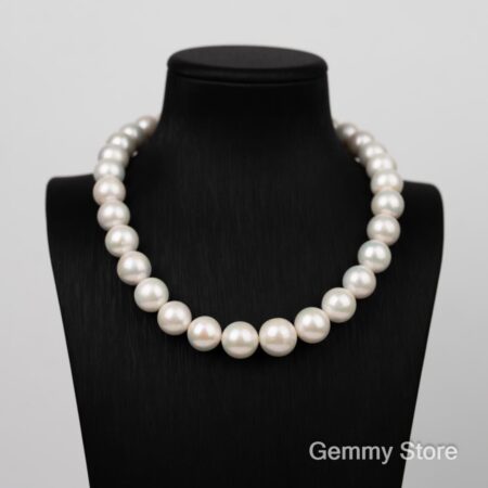 Freshwater pearl necklace large size 13-15mm T24155
