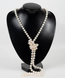 Two-layer pearl necklace 130cm long NE1013