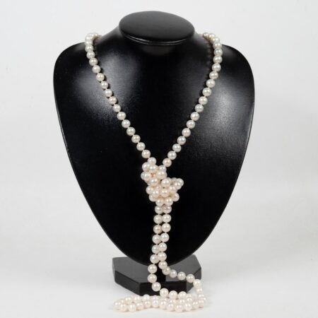 Two-layer pearl necklace 130cm long NE1013