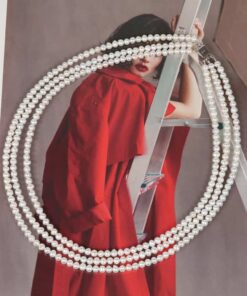 Three-Layer Pearl Necklace Small Bead Size NE1015