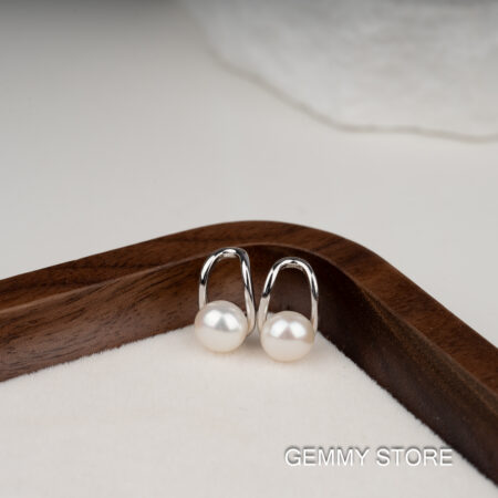 Bông Tai Ngọc Trai Bạc 7.5-8 ly SE1036