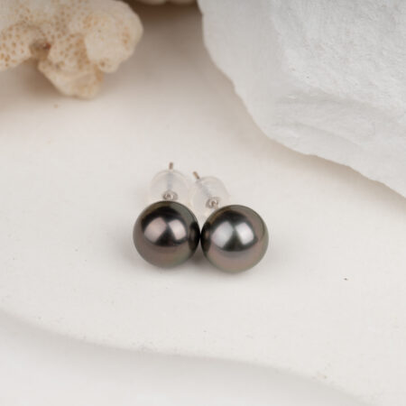 Bông Tai Nụ Tahiti Vàng Trắng 18K WS0625.234