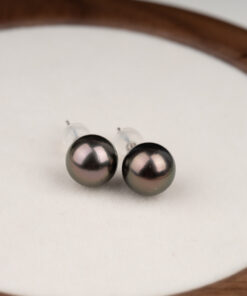 Bông Tai Nụ Tahiti Vàng Trắng 18K WS0625.236