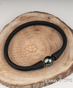 Vòng Tay Ngọc Trai Đen Nước Mặn Tahiti BE1012