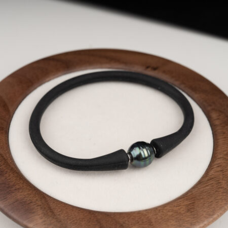 Vòng Tay Ngọc Trai Đen Nước Mặn Tahiti BE1012