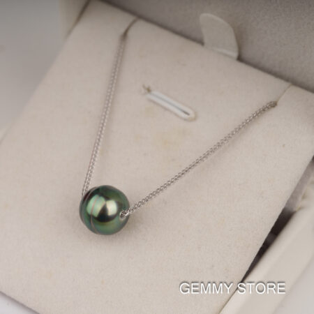 Dây Chuyền Bạc Ngọc Trai Tahiti Dị Hình SP1018