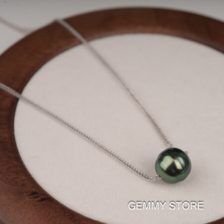 Dây Chuyền Bạc Ngọc Trai Tahiti Dị Hình SP1018