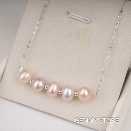 Dây Chuyền Xuyên Ngọc Trai Kết Hợp Bi Bạc SP1020