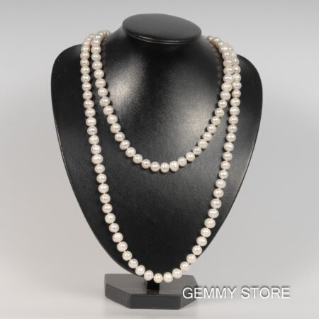 Vòng Ngọc Trai Dài Trắng Trơn 10 Ly NE1042