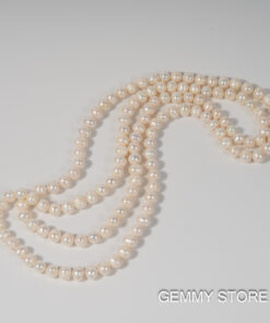 Vòng Ngọc Trai Dài Trắng Trơn 10 Ly NE1042