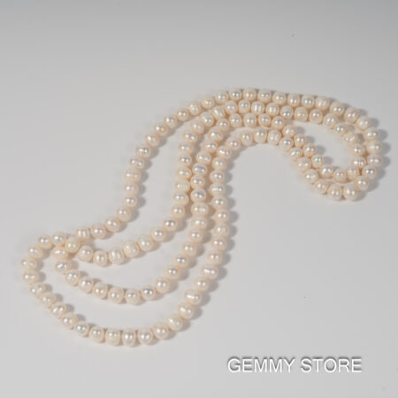 Vòng Ngọc Trai Dài Trắng Trơn 10 Ly NE1042