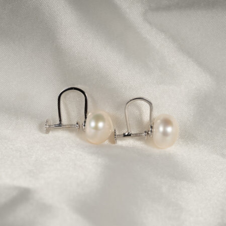 SE1054 Twisted Pearl Earrings Without Piercing