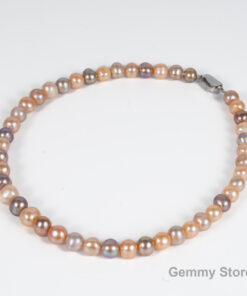 Vòng Ngọc Trai Dạng Trứng Pha Mầu NE1049