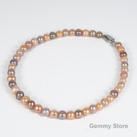 Mixed Color Egg Pearl Necklace NE1049