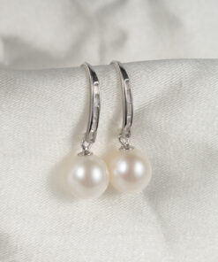 Bông Tai Dáng Móc Câu Thả Hạt Đẹp Kết Hợp Đá Sang Trọng HE1008