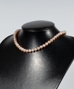 Vòng Cổ Ngọc Trai Tím 7mm NE1071-Tim