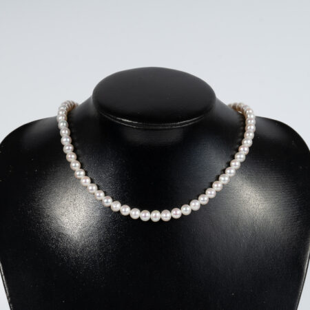 White Pearl Necklace 6.5mm NE1059