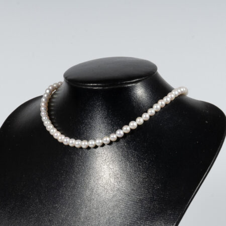 Small White Pearl Necklace 6mm NE1070
