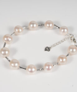 Vòng Tay Ngọc Trai Trắng Cách Hạt BC1040