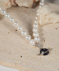 Vòng Choker Ngọc Trai Kết Hợp Mặt Bạc Trăng Sao NP1067