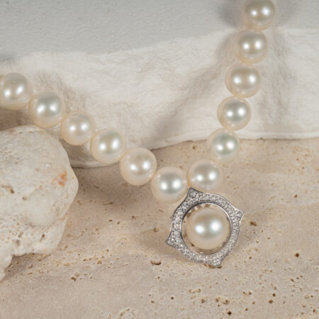 White Pearl Necklace 7mm NP1061