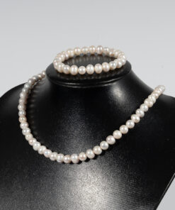 Bộ Trang Sức Ngọc Trai Gồm Vòng Cổ Và Vòng Tay NE1077BE