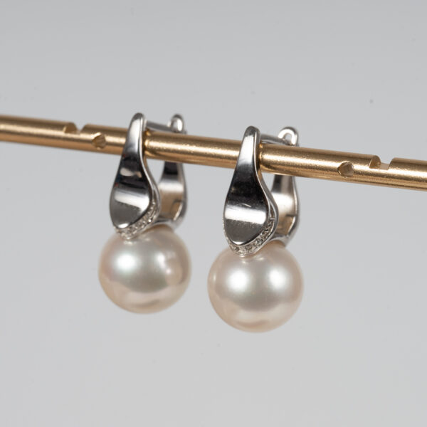 High-End Pearl Hoop Earrings DE1031