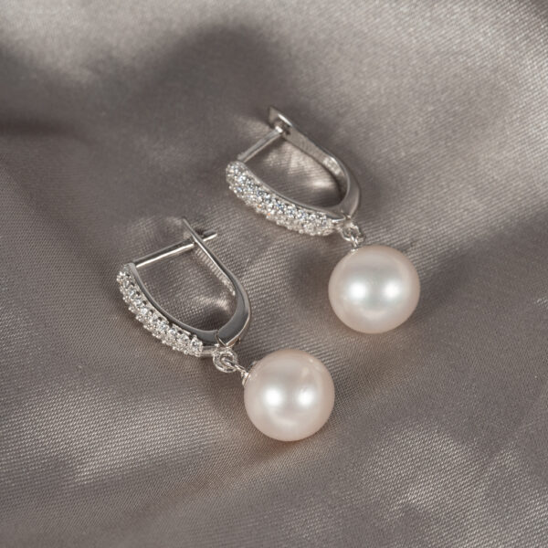 High-End Pearl Hoop Earrings DE1032